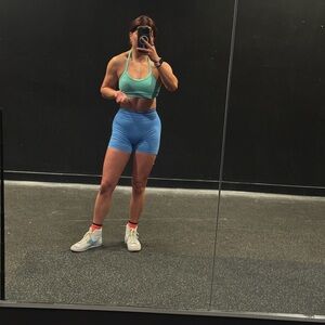 Women's Blue Athletic Shorts